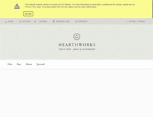 Tablet Screenshot of hearthworks.co.uk